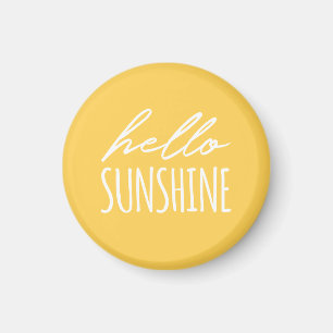 Imã Olá Sunshine Magneto Amarelo Ensolarado
