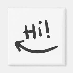 Imã Olá, T-Shirt sorridente