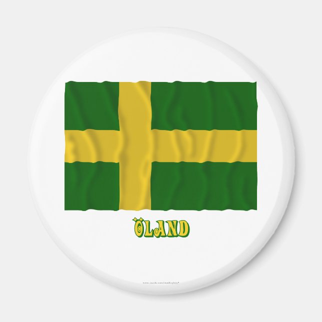 Imã Öland hasteando pavilhão com nome (não oficial) (Frente)