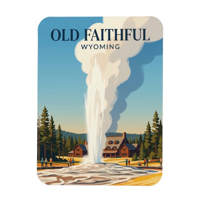 Ímã Old Faithful EUA (Vertical)