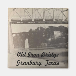 Imã Old Iron Bridge Magnet, Granbury Texas