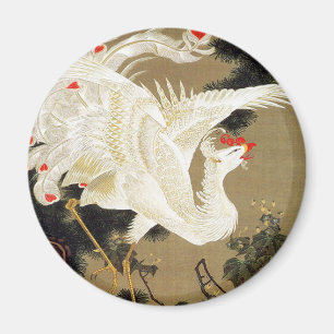 Imã Old Pine Tree e White Phoenix por Ito Jakuchu