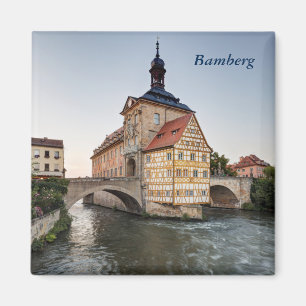 Imã Old Town Hall e Obere Bridge em Bamberg
