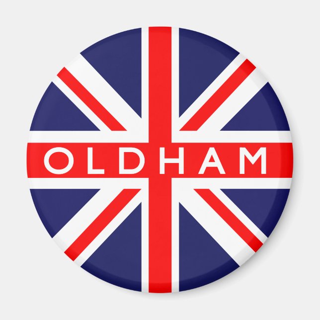 Imã Oldham UK Flag (Frente)