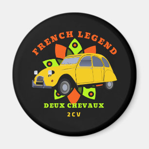 Imã Oldtimer French Legend 2cv Deux Chevaux