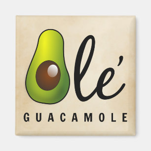 Imã Ole Guacamole Avocado Humor