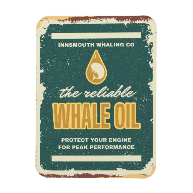 Ímã Óleo de baleia em nsmouth (Vertical)