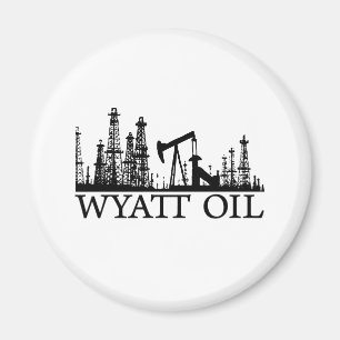 Imã Óleo de Wyatt/logotipo preto
