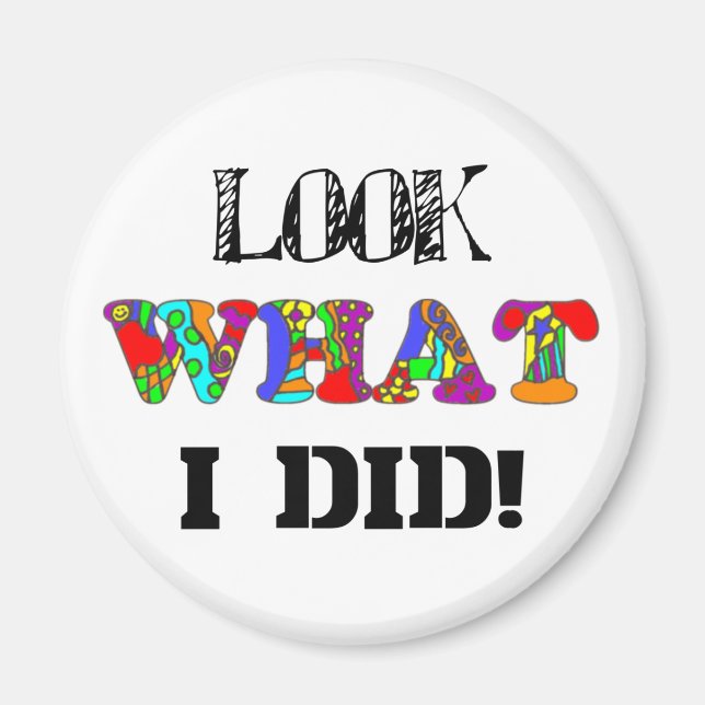 Imã Olha O Que Eu Fiz! Íman (Frente)