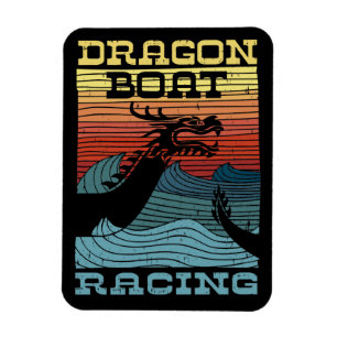 Ímã Olhar Retroativo da Corrida de Barcos Dragões