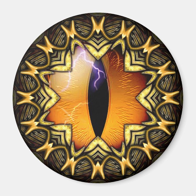 Imã Olho do Dragão ouro (Frente)