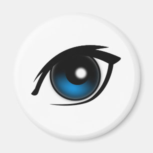 Imã Olhos azuis dos desenhos animados