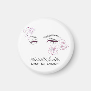 Imã Olhos bonitos Chapas longas Rosas Extensão de Las