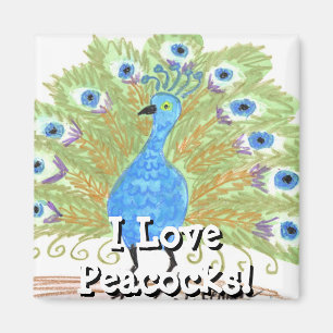 Imã Olhos da Índia Peacock por Wendy C. Allen