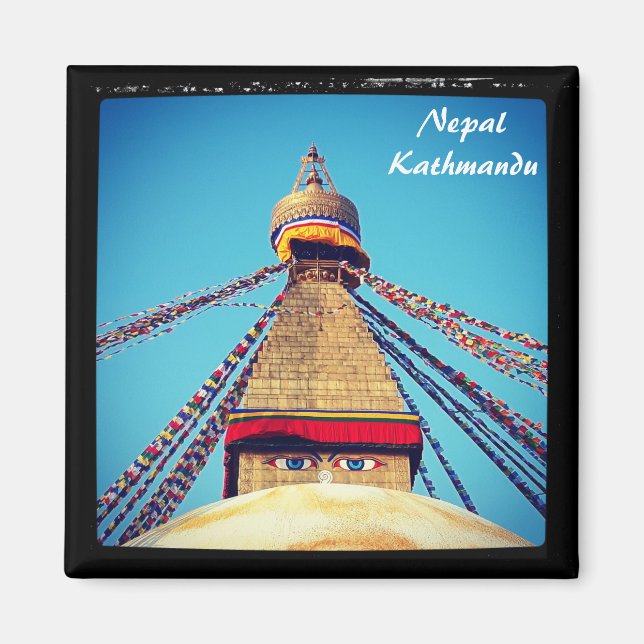 Imã Olhos de Buda, Stupa, Katmandu - Nepal (Frente)