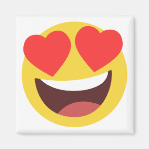 Imã Olhos do Coração Emoji