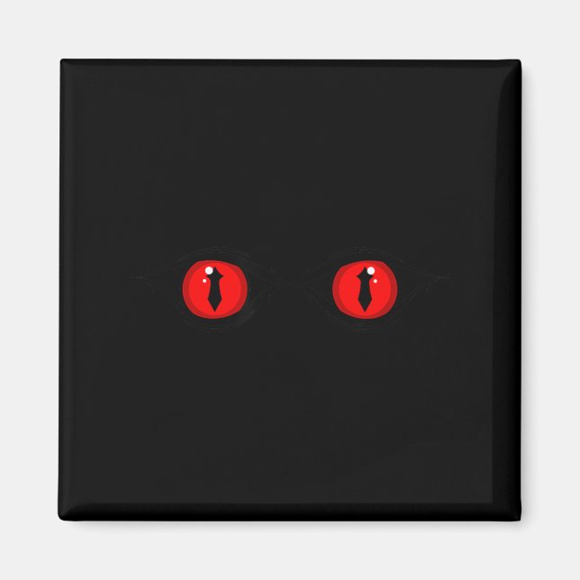 Imã Olhos Vermelhos Assustadores (Frente)