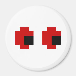 Imã Olhos Vermelhos De 8 Bits