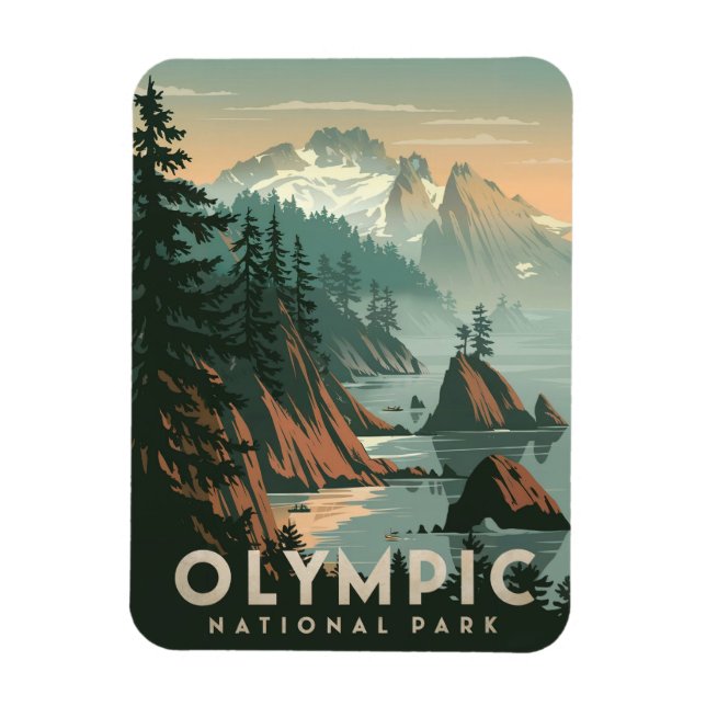 Ímã Olimpiadas National Park Vintage (Vertical)