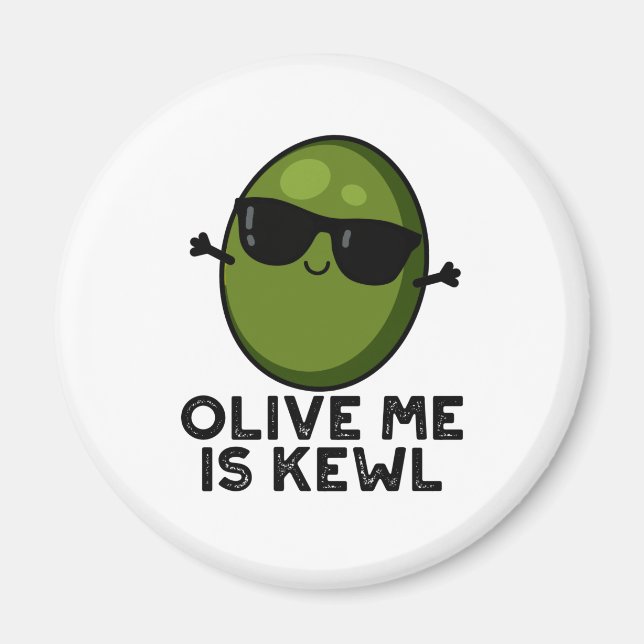 Imã Olive Me É Kewl Legal Olive Pun (Frente)