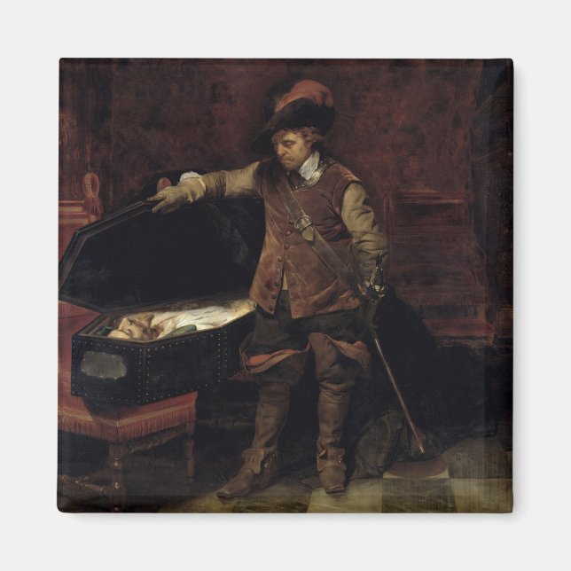 Imã Oliver Cromwell Abrindo o Coffin de Charles (Frente)