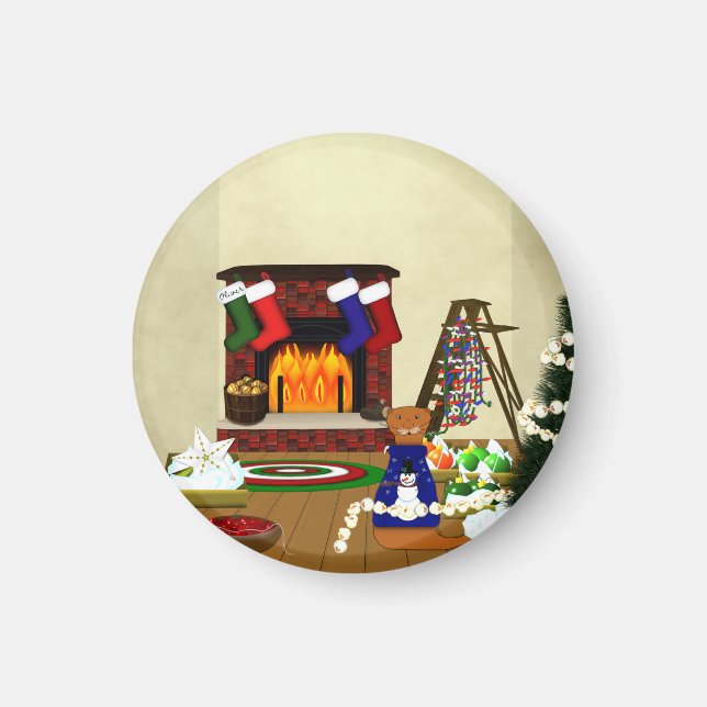 Imã Oliver Decora para o Natal (Frente)