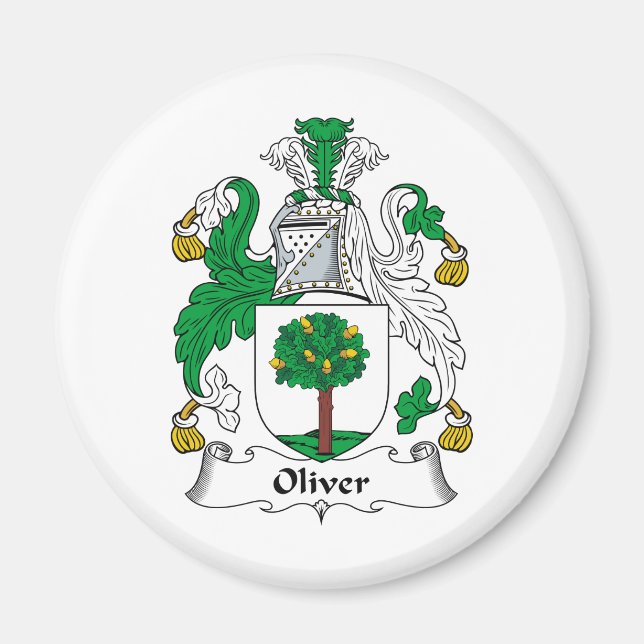 Imã Oliver Family Crest (Frente)