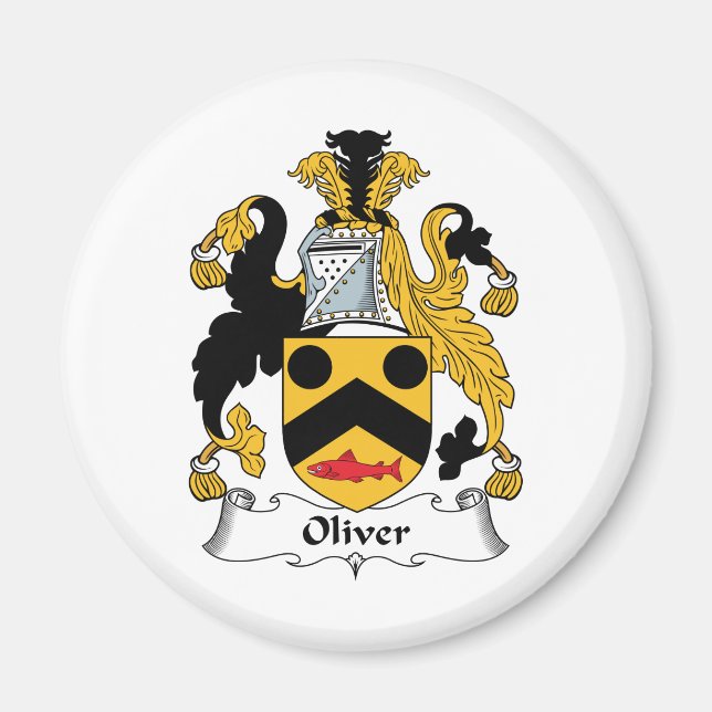 Imã Oliver Family Crest (Frente)
