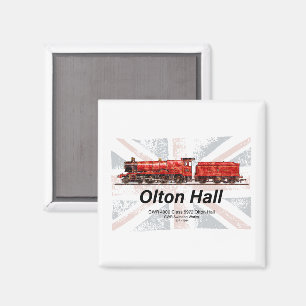 Imã Olton Hall Vintage Comboio a Vapor Comboio Inglês