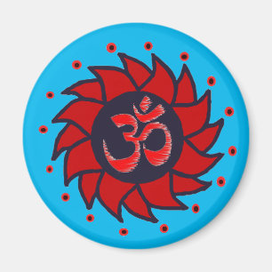 Imã Om e Red Pinroda - Yoga Magnets