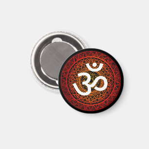 Imã Om Mandala Red Root Chakra