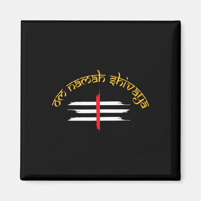 Imã Om Namah Shivaya Tripundra Symbol Of Shiva  (Frente)