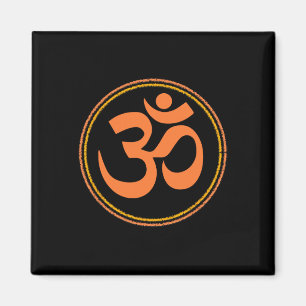 Imã Om Omkar Aum Símbolo Gráfico Espiritual Yoga Medit