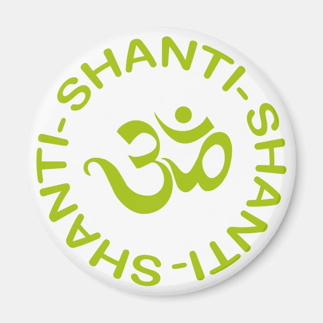 Imã Om Shanti Shanti Shanti Gift (Frente)
