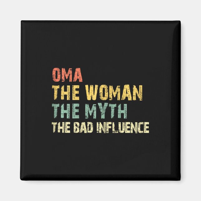 Imã Oma A Mulher O Mito O D Influencia O Funny Vinta (Frente)