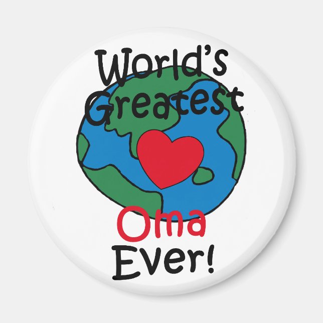 Imã Oma Coração Mais Querido do Mundo (Frente)