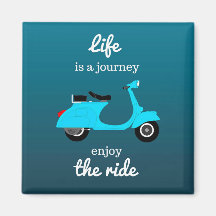 Ombro Azul de Cota Inspiracional de Vida