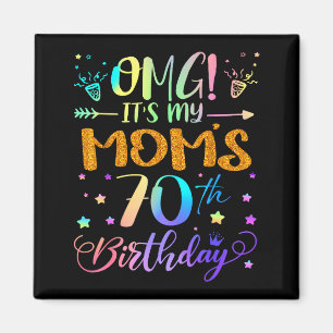 Imã Omg É o 70º Aniversário da Minha Mãe Doce 70 Anos 
