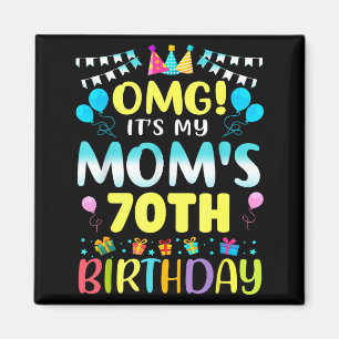 Imã Omg É o 70º Aniversário da Minha Mãe Doce 70 Anos