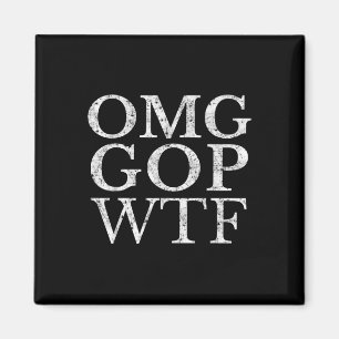 Imã Omg Gop Wtf Anti Trump Republican T Shirt