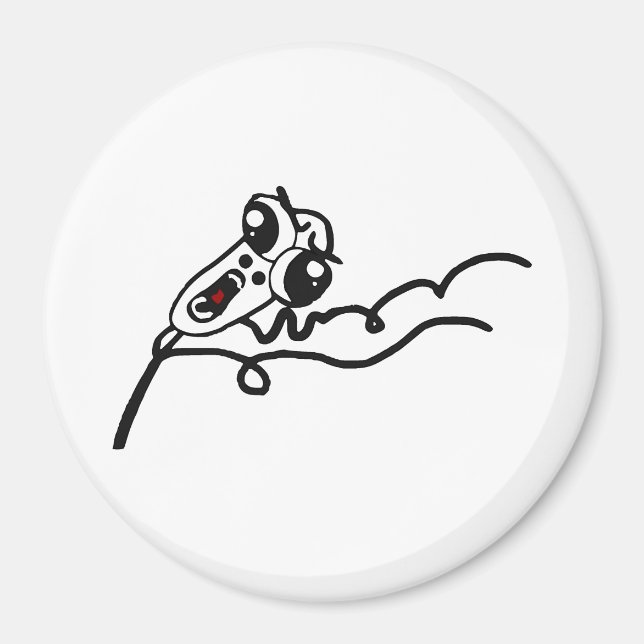 Imã OMG RUN Rage Assustado Face Memória de Bicicleta (Frente)