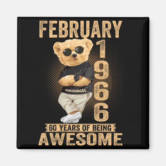 Imã (on Back) February 1966 60th Birthday 60 Years Ted (Frente)