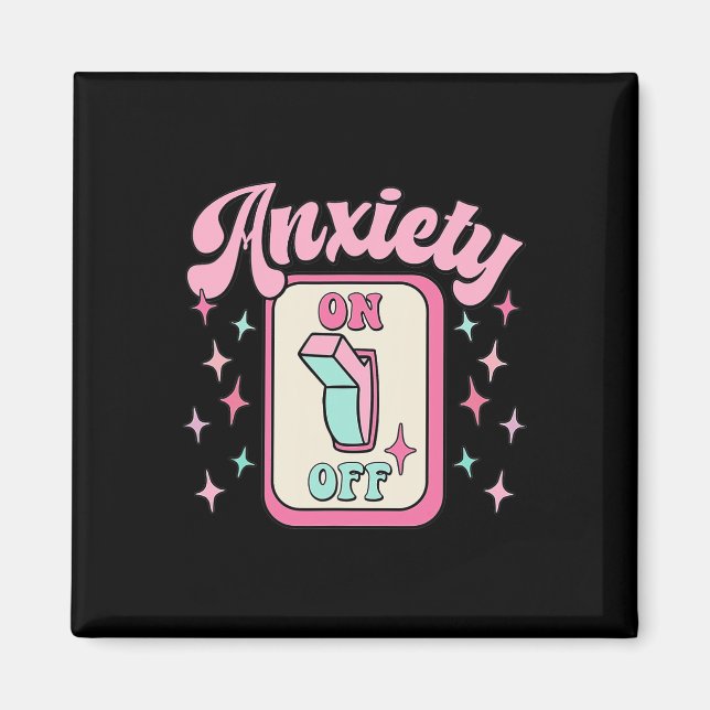 Imã On Off (Desativado) Switch Divertido Mental Health (Frente)