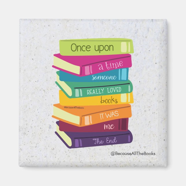 Imã Once Upon A Time Someone Loved Books (Frente)
