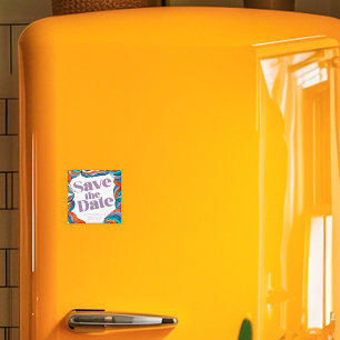 Imã Onda Colorida Única do Groovy Bold