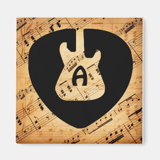 Imã Onda Sonora de Guitarra Rock and Roll Monograma Vi