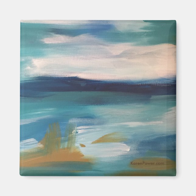 Imã Ondas abstrato - Magnet (Frente)