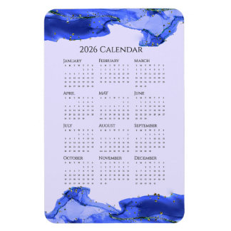 Ímã Ondas Azuis Marmoreadas no Oceano Civil de 2026