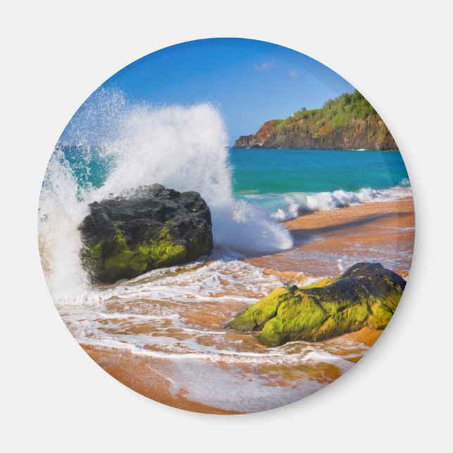 Imã Ondas batem na praia, Havaí (Frente)