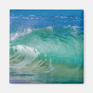 Imã Ondas de Praia de Verão no Oceano Azul